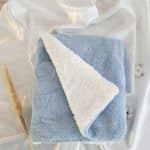 Plaid bicolore baby - Blue - Little Intention