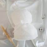 Plaid brillant uni blanc - Little Intention