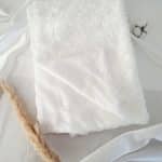 Plaid uni fleur blanc - Little Intention