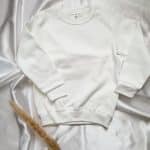 Pull col rond blanc - Little Intention