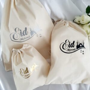 Sac cadeau aïd floqué au prénom